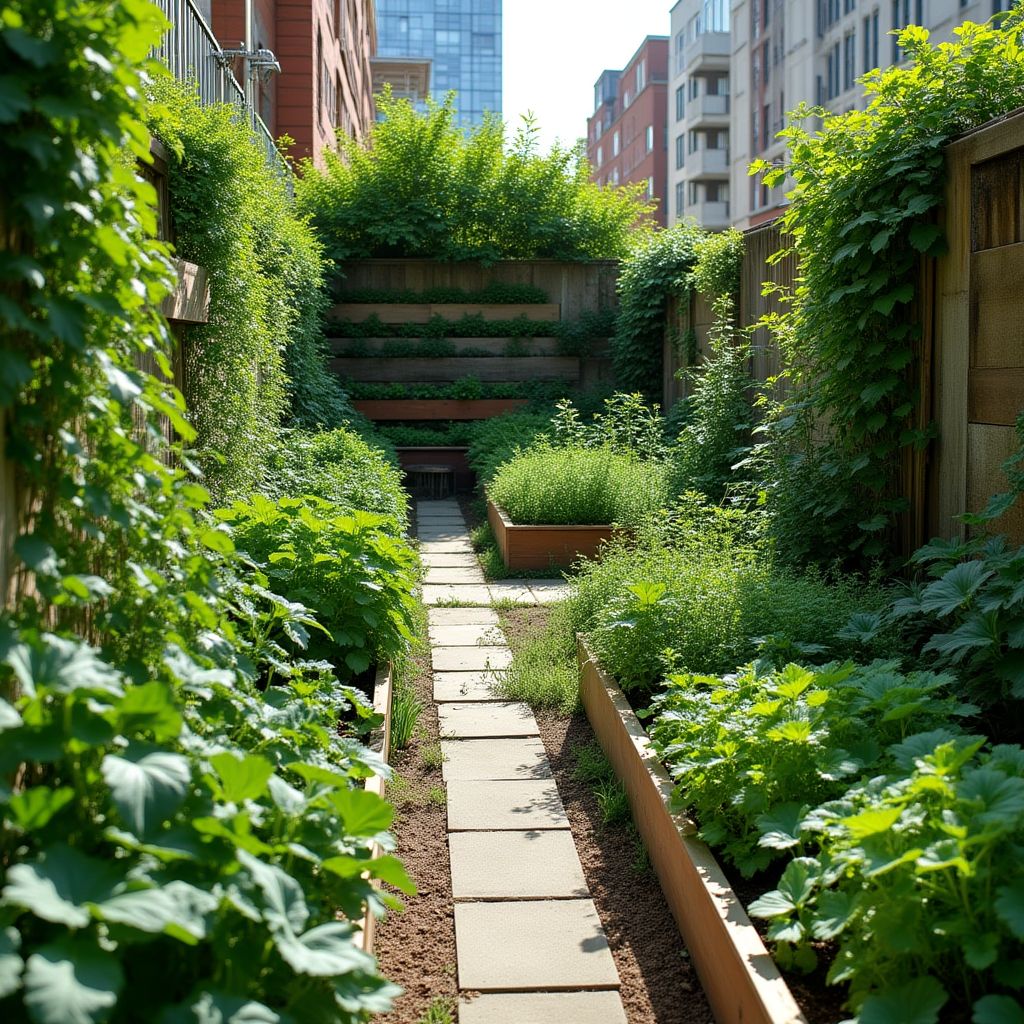 Potager surélevé et jardin comestible en milieu urbain