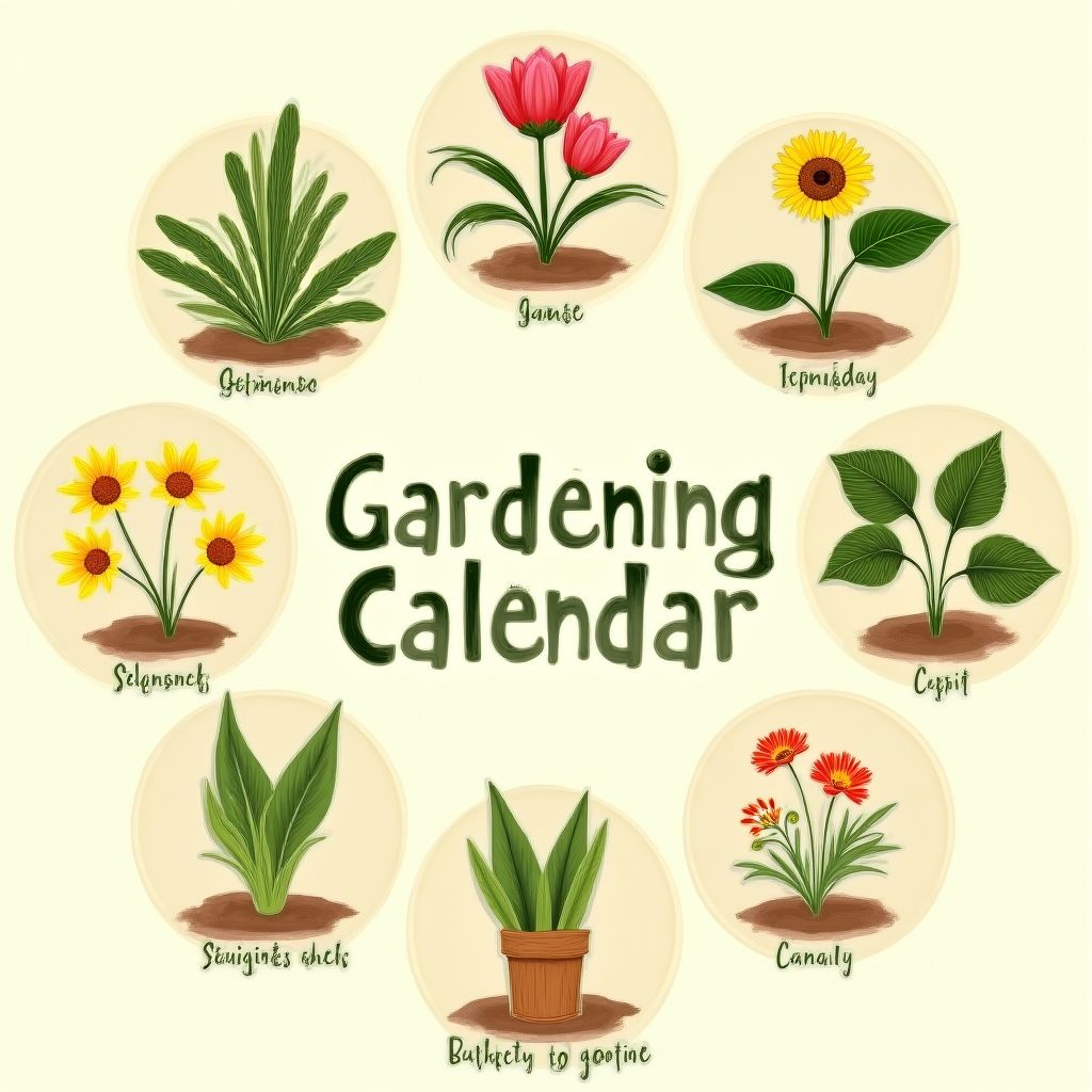 Icône de jardinage saisonnier